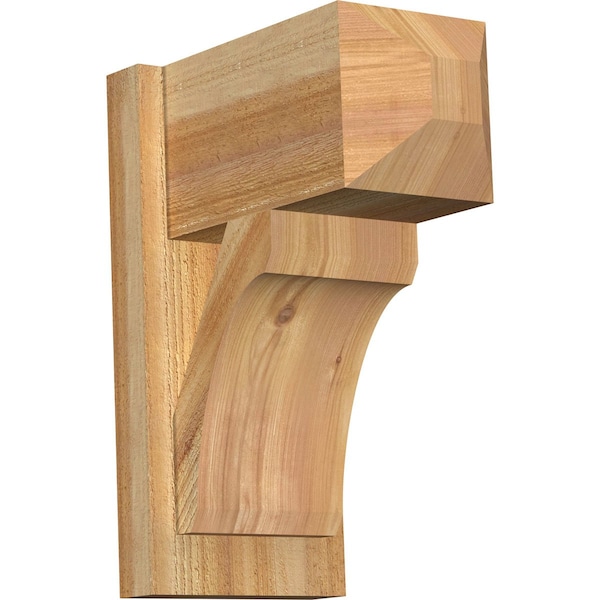 Ekena Millwork Legacy Craftsman Rough Sawn Outlooker, Western Red Cedar, 8"W x 14"D x 18"H OUT08X14X18LEC04RWR - main